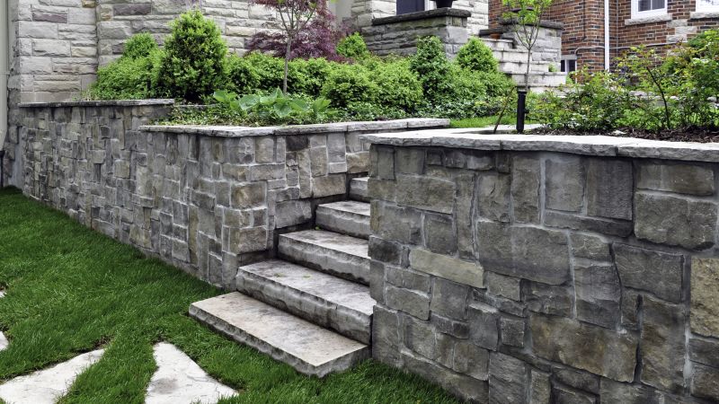 Retaining Wall Power Washing